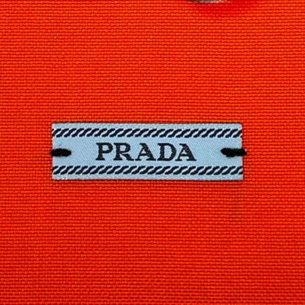 PRADA Flame Drawstring Dust Bag in Orange/Black│(Size 7.5" x 9")