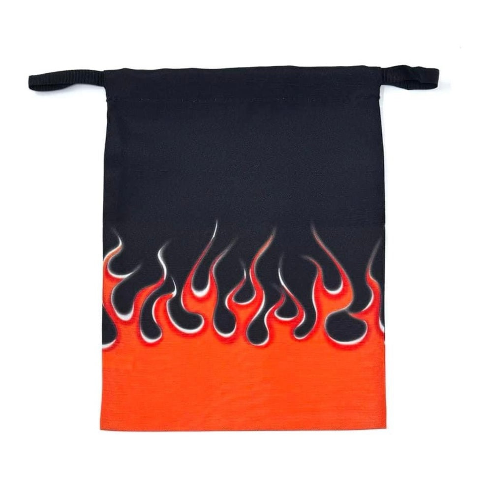 PRADA Flame Drawstring Dust Bag in Orange/Black│(Size 7.5" x 9")