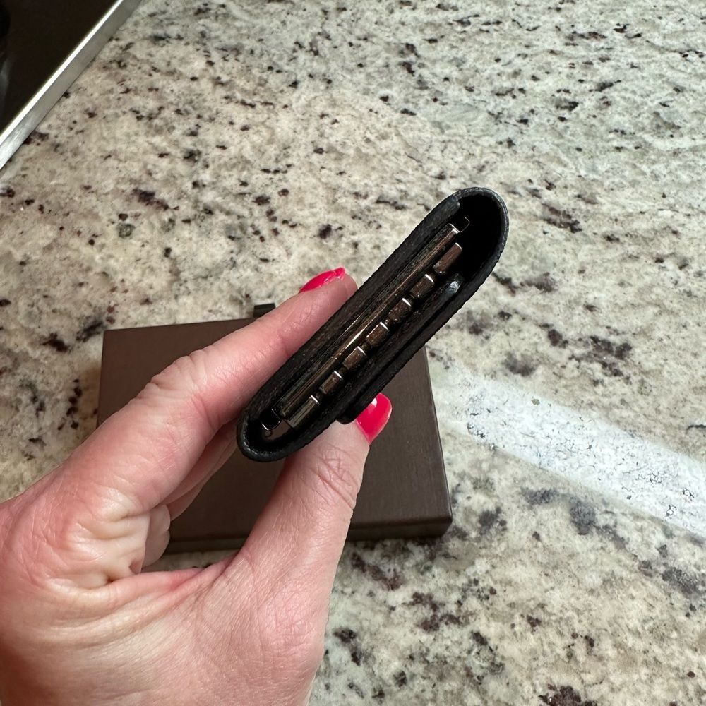 Louis Vuitton damier ebene graphite key holder - barely used with box