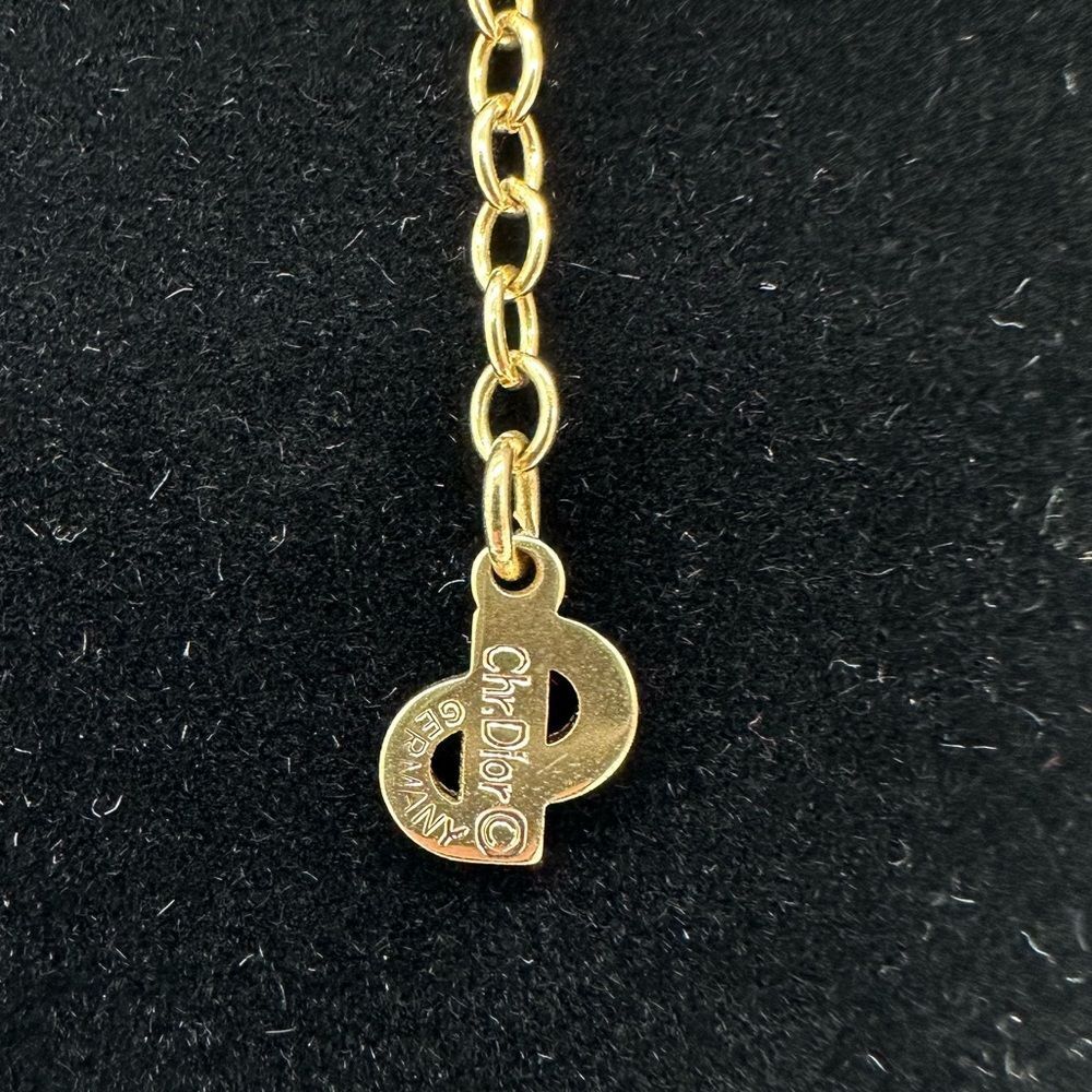 AUTHENTIC DIOR GOLD PLATED VINTAGE Necklace