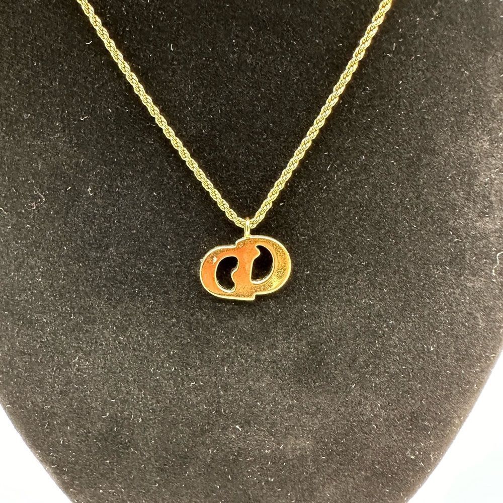 AUTHENTIC DIOR GOLD PLATED VINTAGE Necklace