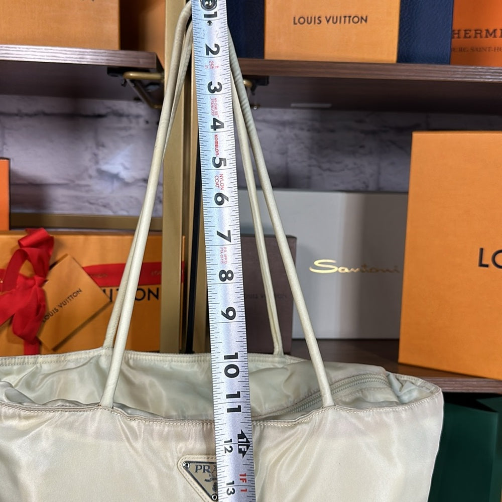 Cream Prada shoulder bag, 100% AUTHENTIC