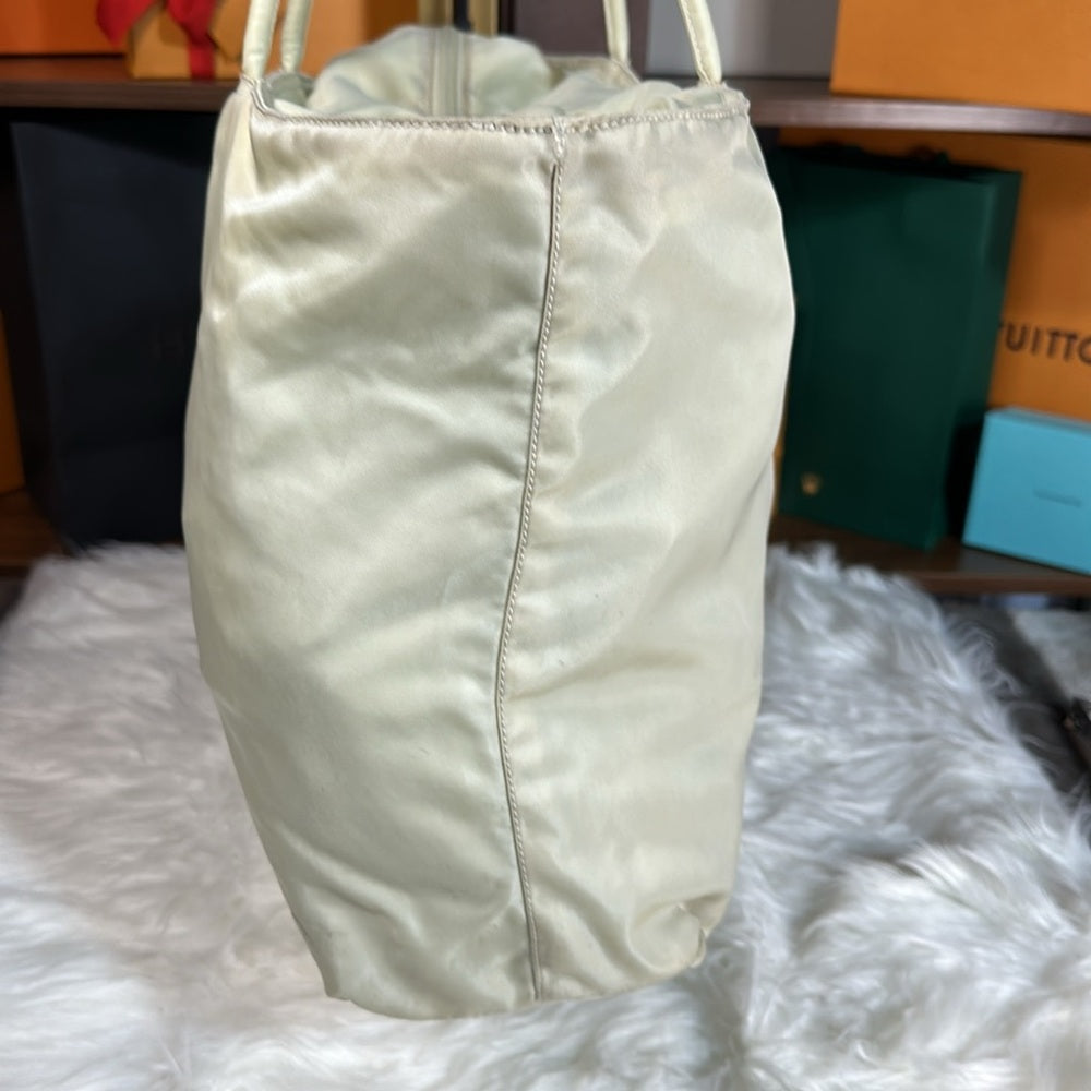Cream Prada shoulder bag, 100% AUTHENTIC