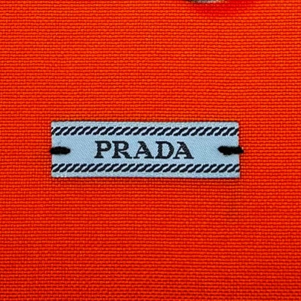 PRADA Flame Drawstring Dust Bag in Orange/Black￨(Size 7.5" x 9")