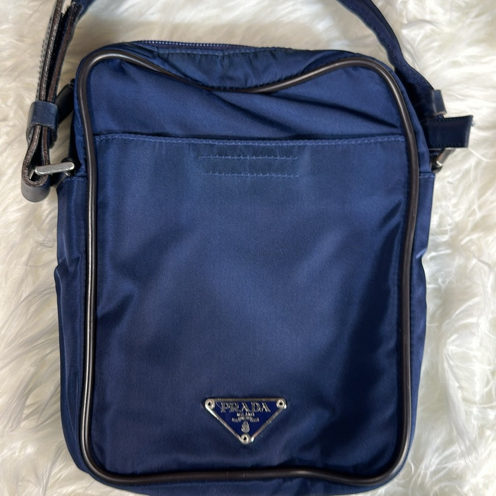 Navy Prada Crossbody