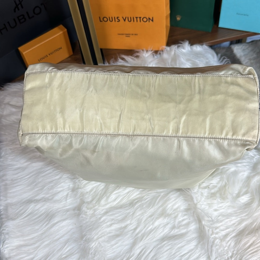 Cream Prada shoulder bag, 100% AUTHENTIC