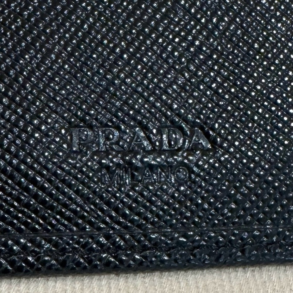 NEW PRADA Saffiano Leather Trifold Wallet