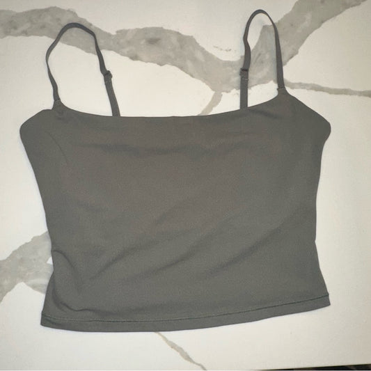 GUNMETAL (GRAY) SIZE SMALL NWT SKIMS FITS EVERYBODY CROPPED CAMI